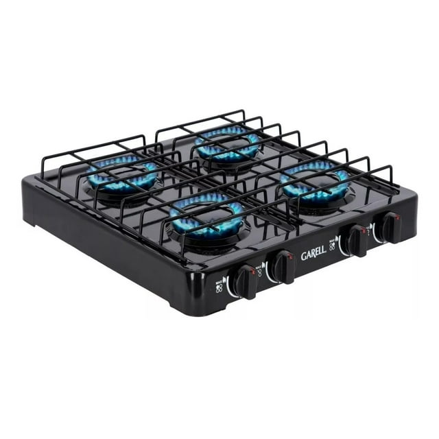 Parrillaestufa FRIMARK Mesa De Gas De 4 Quemadores Color Negro