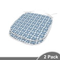 thumbnail image 2 of European Dining Chair Pad, Roman Tile and Mosaic Design with Famous Eastern Inspired Image Print, Water Resistant Pillow with Straps for Kitchen Seats, 2 Pieces Set, Blue Yellow, by Ambesonne, 2 of 5