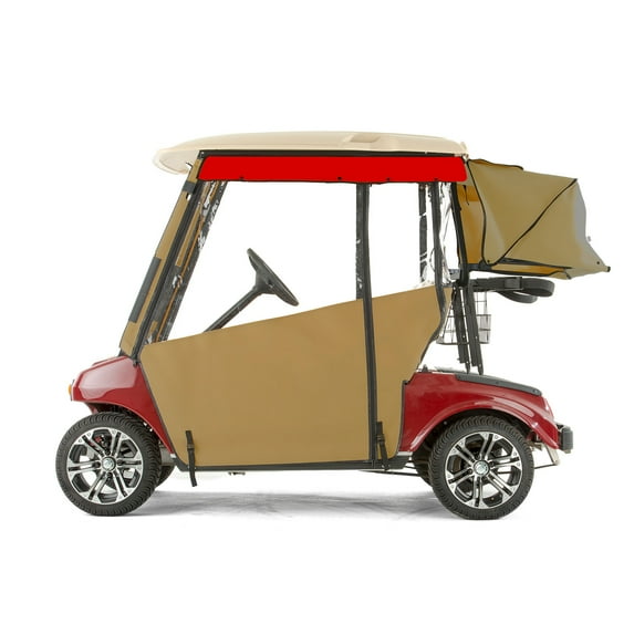Club Car DS Golf Cart PRO-TOURING Sunbrella Track Enclosure - Wheat