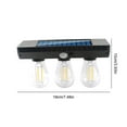 thumbnail image 3 of Solar Outdoor Lights Motion Sensor Wall Lamp With Tungsten Filament LED Bulb IP65 Rated For Courtyard Patio Garden Lighting, 3 of 9