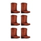 thumbnail image 1 of 6 cajas de flores con forma de botas de vaquero, decoraciones para fiestas temáticas, manualidades artísticas, cajas con forma de bota, centro de mesa Marrón, 1 of 8