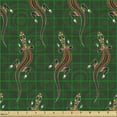 thumbnail image 2 of Nature Fabric by the Yard Upholstery, Colorful Lizards Pattern Australian Animals with Circles Shapes, Decorative Fabric for DIY and Home Accents, Emerald Dark Salmon by Ambesonne, 2 of 5