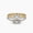 YELLOW GOLD, variant on 18k Cushion Cut Solitaire Moissanite Hidden Pave Ring