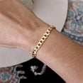 thumbnail image 3 of Fashionable Minimalist Stainless Steel Bracelet for Men and Women, Electroplated Metal Bracelet, 3 of 4
