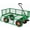 Green+Orange, variant on Steel Yard Cart 900 lbs Load Capacity, Heavy Duty Garden Pull Wagon for Lawn Care, Green