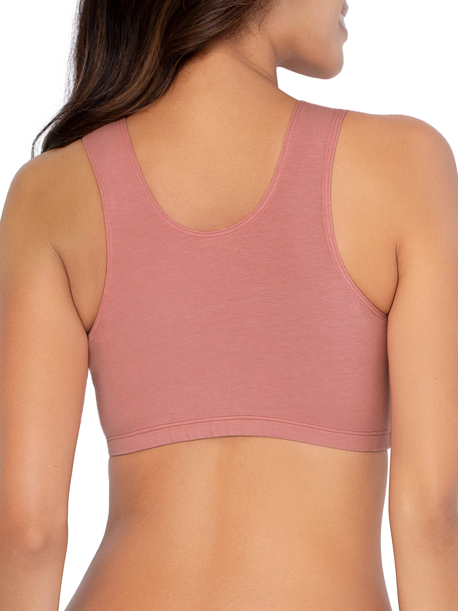 Fruit of the Loom Women's Tank Style Cotton Sports Bra, 3-Pack, Style-9012
