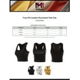 thumbnail image 2 of MixMatchy Women's Faux PU Leather Racerback Tank Top, 2 of 4