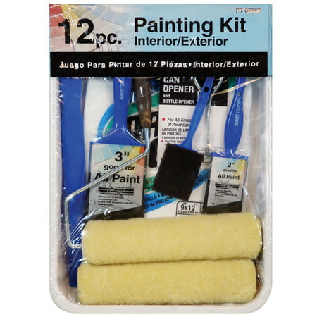 Gam PT03362 12 Piece Roller Paint Kit (Best Paint Roller Cover For Interior Walls)