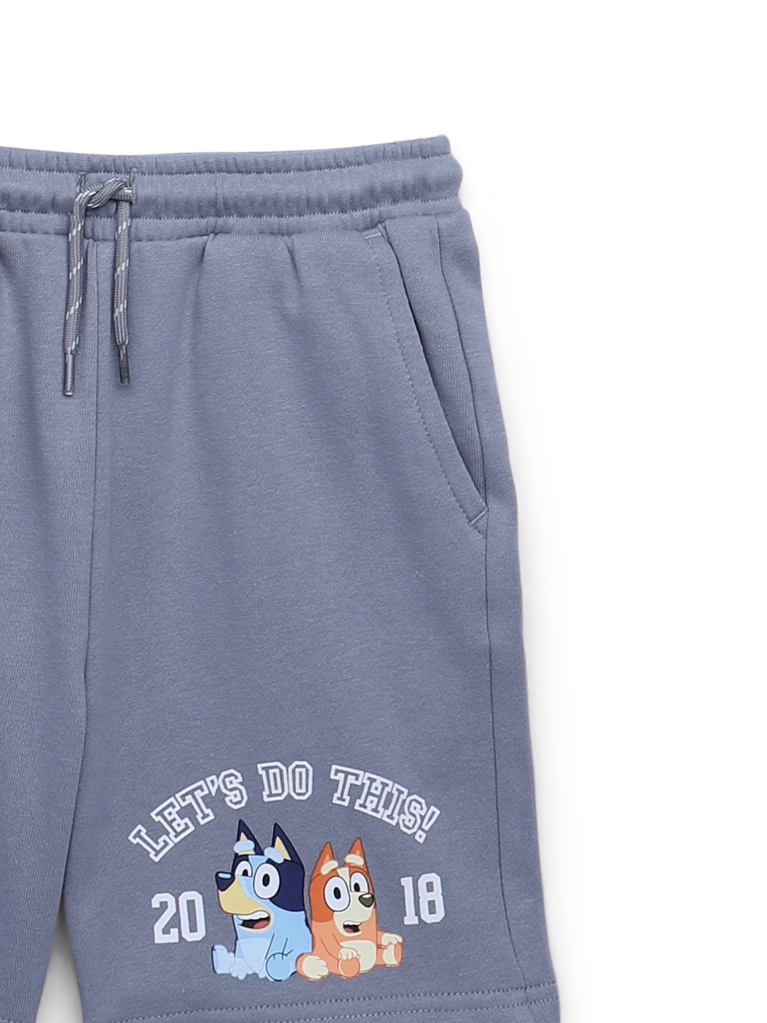 Bluey Boys licensed fleece short set, sizes 4-18