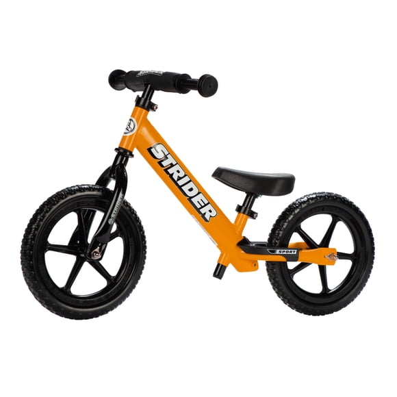 Bicicleta Balance Strider Sport de 12 pulgadas, naranja, para niños de 1 a 4 años