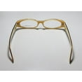 thumbnail image 5 of NEW JOHN RICHMOND 03204 MENS/WOMENS OVAL FULL-RIM BROWN HORN / GOLD SIGNATURE LOGO MODERN FRAME DEMO LENSES 52-16-140 EYEGLASSES/GLASSES, 5 of 9