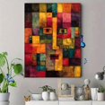 thumbnail image 4 of Qisvanset Modern Geometric Building Canvas Print 12x16 Inch Apartment Decor, 4 of 8