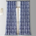 thumbnail image 2 of Sequoia Cobalt Blue Faux Silk Jacquard Curtain (1 Panel), Sequoia Cobalt Blue, 50W X 96L, 2 of 6