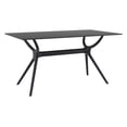 thumbnail image 1 of Compamia Siesta Air 55" Dining Table in Black, 1 of 6