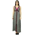 thumbnail image 7 of Bimba Womens Black Rayon Maxi Full Length Casual Summer Chic Gown Dresses, 7 of 7