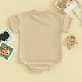 thumbnail image 3 of Okbabeha Western Baby Clothes Newborn Boy Girl Short Sleeve Fuzzy Cow Embroidery Bubble Romper Summer Outfit, 3 of 7