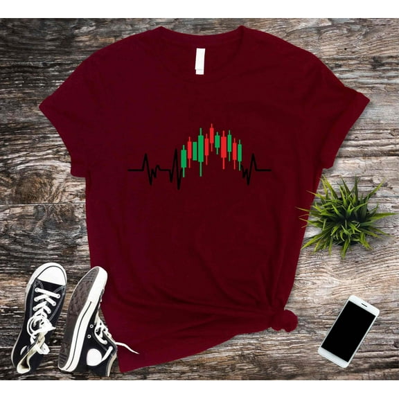 Trading Heartbeat T-shirt, Financial Planner Tshirt,Stock Exchange Shirt,Gift For Investor, Funny Trending Shirt, Stock Market Trader Shirt,