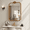Gold, variant on Jableast 16x24in Vintage Rectangle Medicine Cabinet with Mirror, Wall Mounted Bathroom Storage, Recessed/Surface Mount, Baroque Retro Design, Black Beaded Border, Easy Install Vanity Cabinet