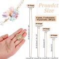 thumbnail image 2 of 200Pcs 20 Styles Real 18K Gold Plated Ball Head Pins 20mm 25mm 30mm 50mm Brass Head Pins for Earring Bracelet DIY Jewelry Making 5 Colors Pin: 24 Gauge, 2 of 9