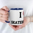 thumbnail image 5 of CafePress - I Love Skateboarding Mug - 11 oz Ceramic Mug - Novelty Coffee Tea Cup, 5 of 6