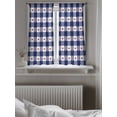 thumbnail image 5 of 4th of July Curtains 45 Inch Length,Sheer Curtains for Bedroom Living Room Window Independence Day Blue White Plaid Red Star Rod Pocket Drapes Kitchen Curtains Small Half Window 52"x45" 2 Panels, 5 of 6