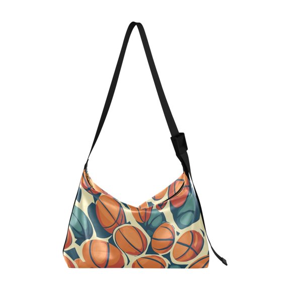 Crafted from premium leather, the Ultra Soft, on-trend Women's Hobo Handbag is a large satchel that makes a statement. Basketball Pattern