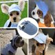 thumbnail image 5 of Hukapapa Pet gorra de pato para las cuatro estaciones, tocado para perros y gatos, gorra de béisbol con sombraazul, 5 of 5
