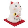thumbnail image 3 of Décor de Bureau 1 Pce Adorable Chat de Fortune Ornement en Céramique Chat de Fortune Décor de Maison, 3 of 6