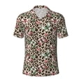 thumbnail image 2 of Daiia Leopard Dots Pattern Men’s Polo Shirts,Solid Deck Shirt,Classic Fit, Breathable Cotton Polo for Casual and Sport Wear-Medium, 2 of 9