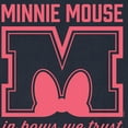thumbnail image 3 of Disney - Minnie Mouse - In Bows We Trust - Men's Crew Neck Fleece Pullover, 3 of 5