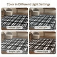thumbnail image 7 of ODIKA 9'x12' Washable Area Rug Checkered Boho Border Doormat Layering Layered Front Plaid Under Refined for Great Room, Indoor Concept, Large Living Low Pile, Flatwoven, 7 of 7
