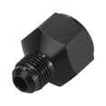 thumbnail image 5 of 2pcs Car Female AN10 to Male AN6 Flare Hose Reducer Fuel Line Fitting Adapter Fuel Oil Cooler Bulkhead Adapter Black, 5 of 6