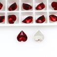 thumbnail image 4 of Taladro de cristal con forma de corazón de melocotón y base puntiaguda, base plateada real, forma especial, para calcomanías de arte de uñas para teléfono móvil, 4 of 6