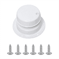 thumbnail image 1 of Bouchon d'Évent de Plomberie pour VR Capuchon d'Évent de Toit de VR Couvercle d'Égout de Toit de VR pour Tuyau de 1 à 2 3/8 Po HJ403 Blanc, 1 of 8