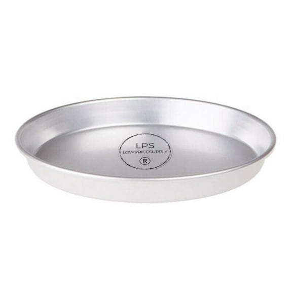 "6 PACK - 10"" x 1"" Standard Weight Aluminum Tapered / Nesting Deep Dish Pizza Pan"