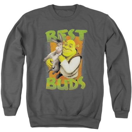 Shrek Animated Comedy Movie Donkey & Ogre Best Buds Adult Crewneck (Best Buds T Shirt Weed)