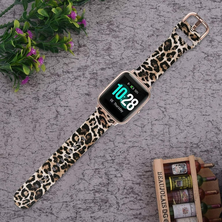 Smartwatch Silicone Bands Leopard Print Cheetah Watch 