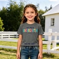 thumbnail image 2 of Hihipz Last Day Of Kindergarten T Shirt For Little Girls Letter Print Short Skleeve Graphic Tees Kids Kindergarten T-Shirt, 2 of 4
