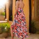 thumbnail image 4 of Vestido de Manga Corta para las Mujeres, Cuello de Tripulación Casual Empalme Vestido de Ocio de Color Sólido con Longitud Normal para el Uso Diario de Verano, Faldas Cortas para las Mujeres, 4 of 6