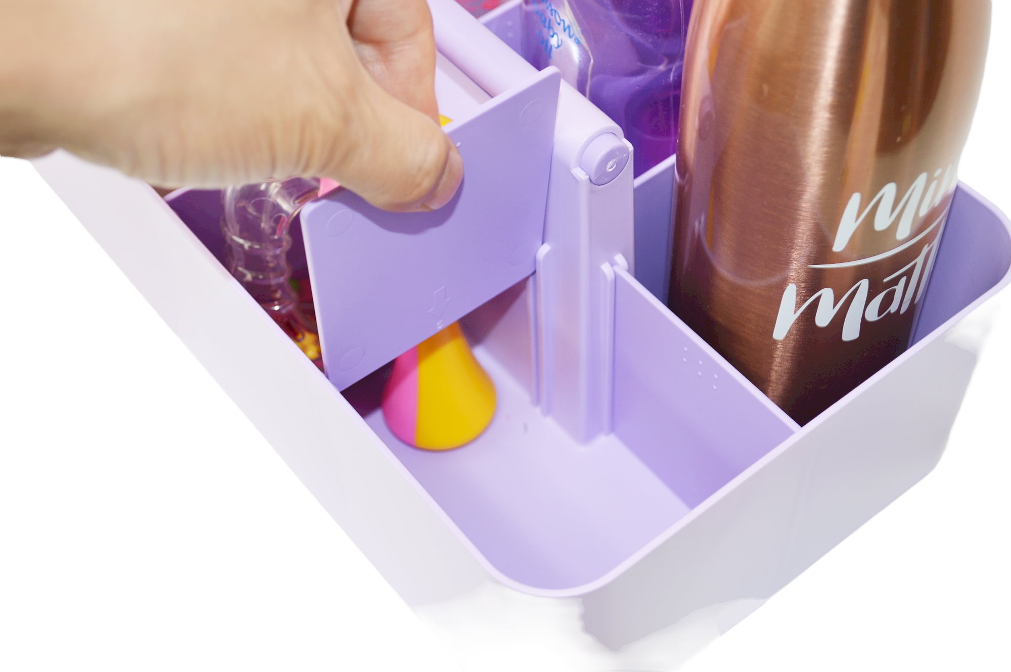Portable Caddy Organizer -2 Plastic Caddy with Handle | Desk, Makeup, Dorm Caddy, Classroom Art Organizers
