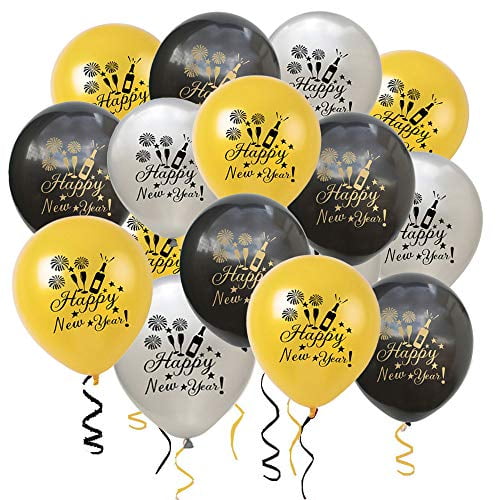 48pcs Happy New Year Balloons 2020 New Year Party Supplies Decorations Christmas/New Years Eve Party Decorations