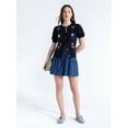 thumbnail image 2 of Free Assembly Women's Pull On Seamed Denim Shorts, 4" Inseam, Sizes XS-XXL, 2 of 5