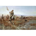 thumbnail image 2 of Russell, Charles M. 24x17 Gold Ornate Wood Framed with Double Matting Museum Art Print Titled - The Medicine Man, 2 of 4