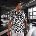 thumbnail image 3 of Wukai Cute Panda (3) Print Men's Short-Sleeved Mesh T-Shirt,Quick-Dry Short Sleeve Workout T-Shirt-Medium, 3 of 8