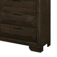 thumbnail image 4 of Benjara Amelie 59 Inch Dresser, 8 Drawers, Bronze Handles, Warm Espresso Brown Wood, 4 of 6