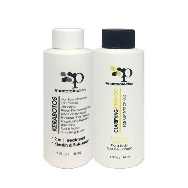 Kerabotos & Champú Clarificante 4oz - Tratamiento 2 en 1 - Queratina + Botosmart de Smart Protection
