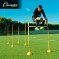 thumbnail image 7 of Champion Sports Outdoor Sports Agility Pole Set, 6 Hurdles of 12 Inches, 12 Inches, Yellow, 7 of 7