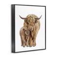 thumbnail image 3 of Stupell Industries Contemporary Minimal Cattle & Calf Black Framed Giclee Art, 11 x 14, by Seven Trees Design, 3 of 8