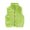 Light Green, variant on Little Girl's Cute Vest Jackets Zip Up Solid Color Stand Collar Sleeveless Casual Outfit Coats Kids Fall Winter Outwear Size 6-7T