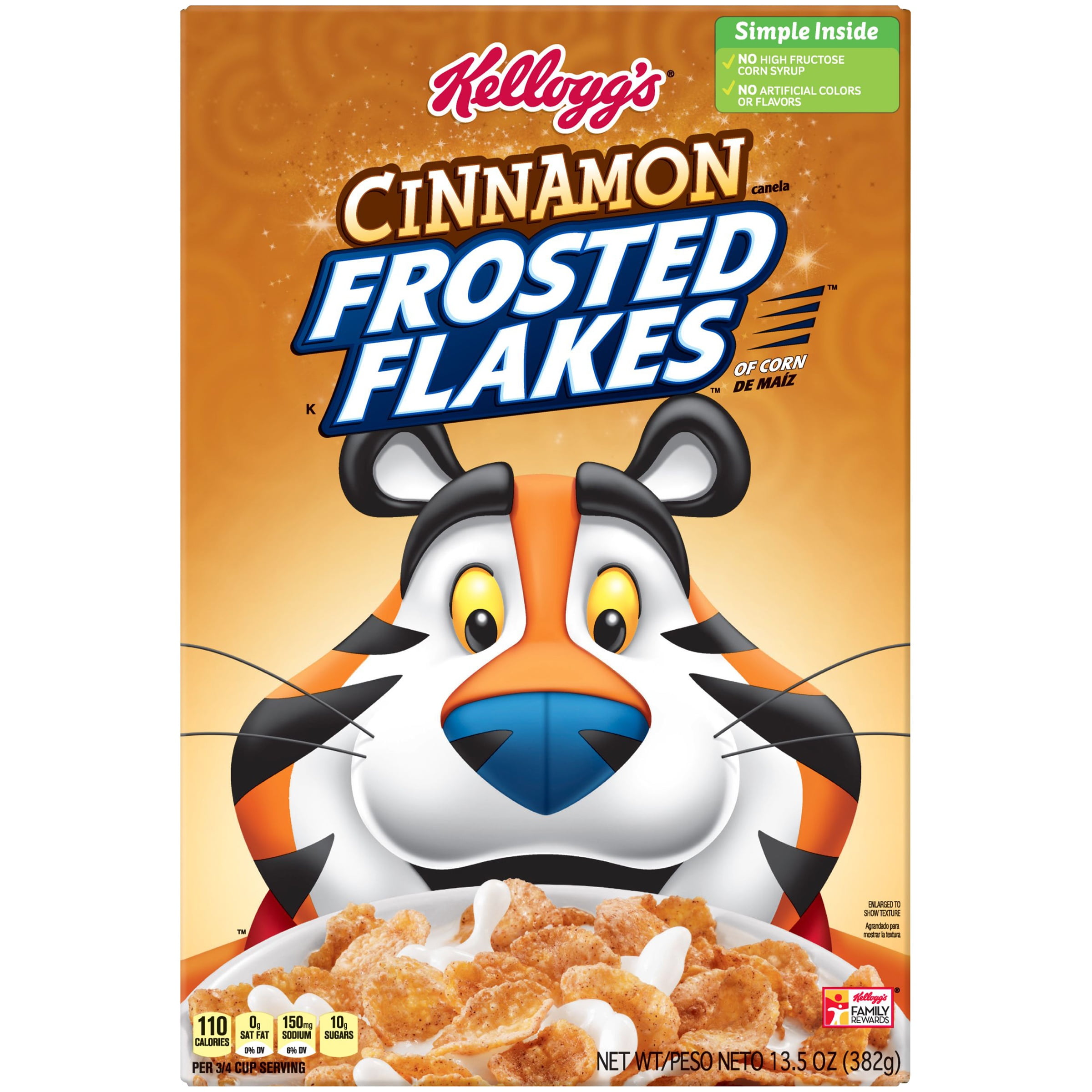 Kellogg's Frosted Flakes Cereal Cinnamon 13.5oz